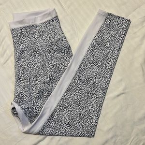 NWT ALLFENIX micro cheetah white and black leggings.